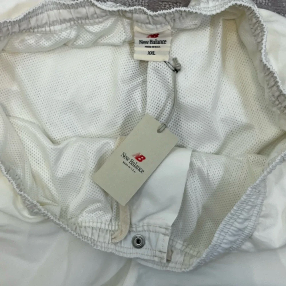 New Balance Men's Sz XXL 2XL Made In USA Pants Nylon Sea Salt Polyester Lined